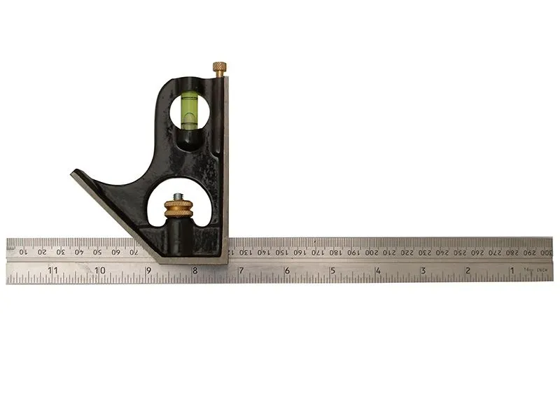 STANLEY 1912 Combination Square, Cast Iron, 300mm (12in)