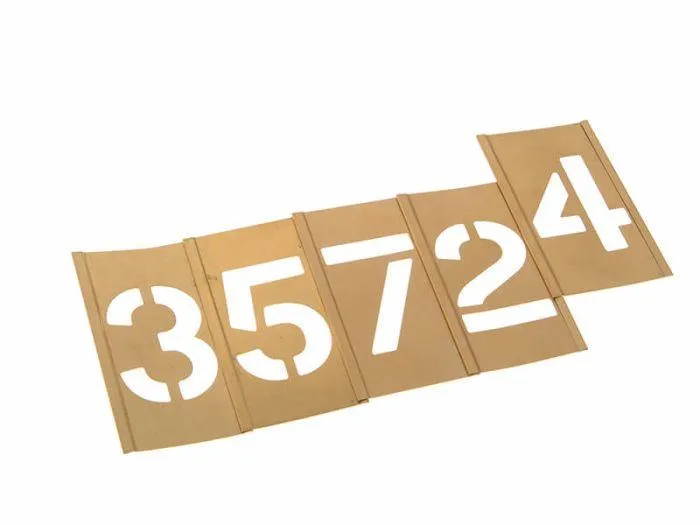 Brass Interlocking Stencil Set - Figures, 2 inch