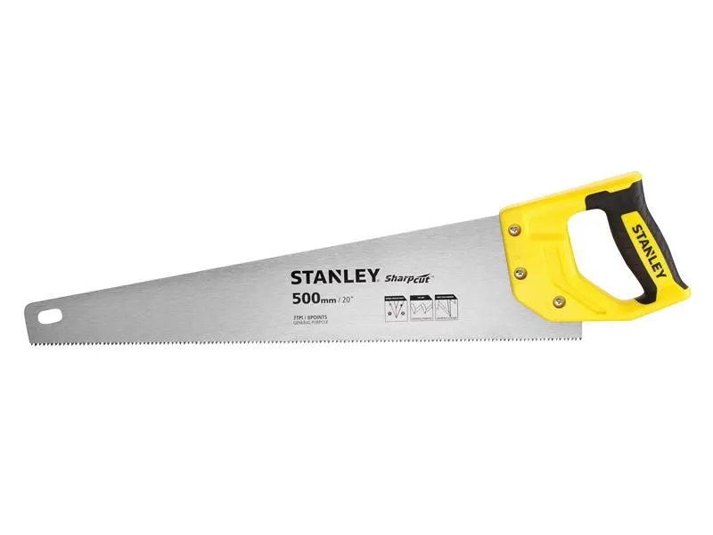 STANLEY® Sharpcut™ Handsaw, 500mm, 7 TPI
