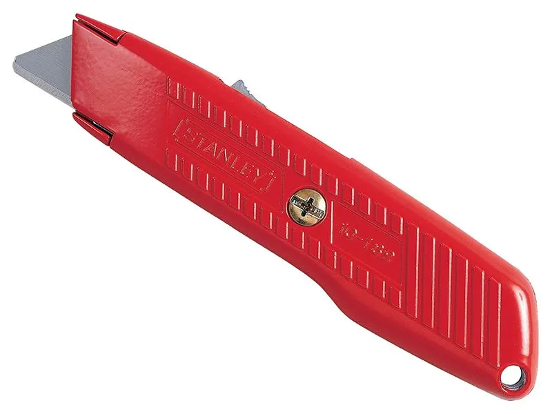 Stanley Springback Safety Knife, Carded, Red, Heavy-Duty Blade