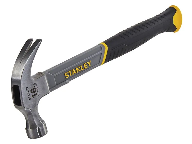 STANLEY® Curved Claw Hammer, Fibreglass Shaft, 450g (16oz)