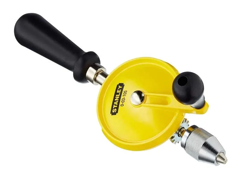 STANLEY 105 Hand Drill with 3-Jaw Chuck, 265mm