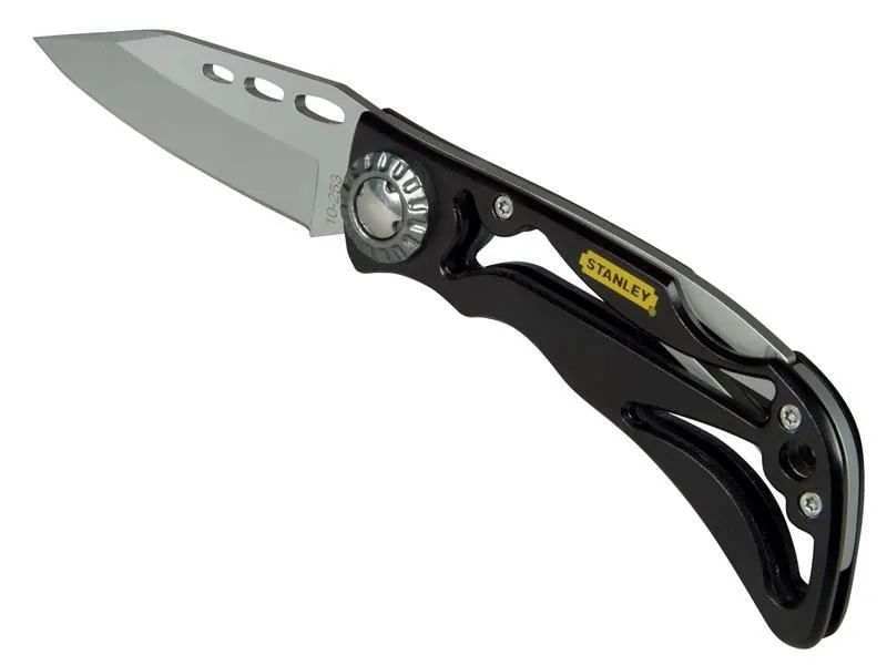 STANLEY Skeleton Liner Lock Knife, Titanium Coated Blade, 0-10-253
