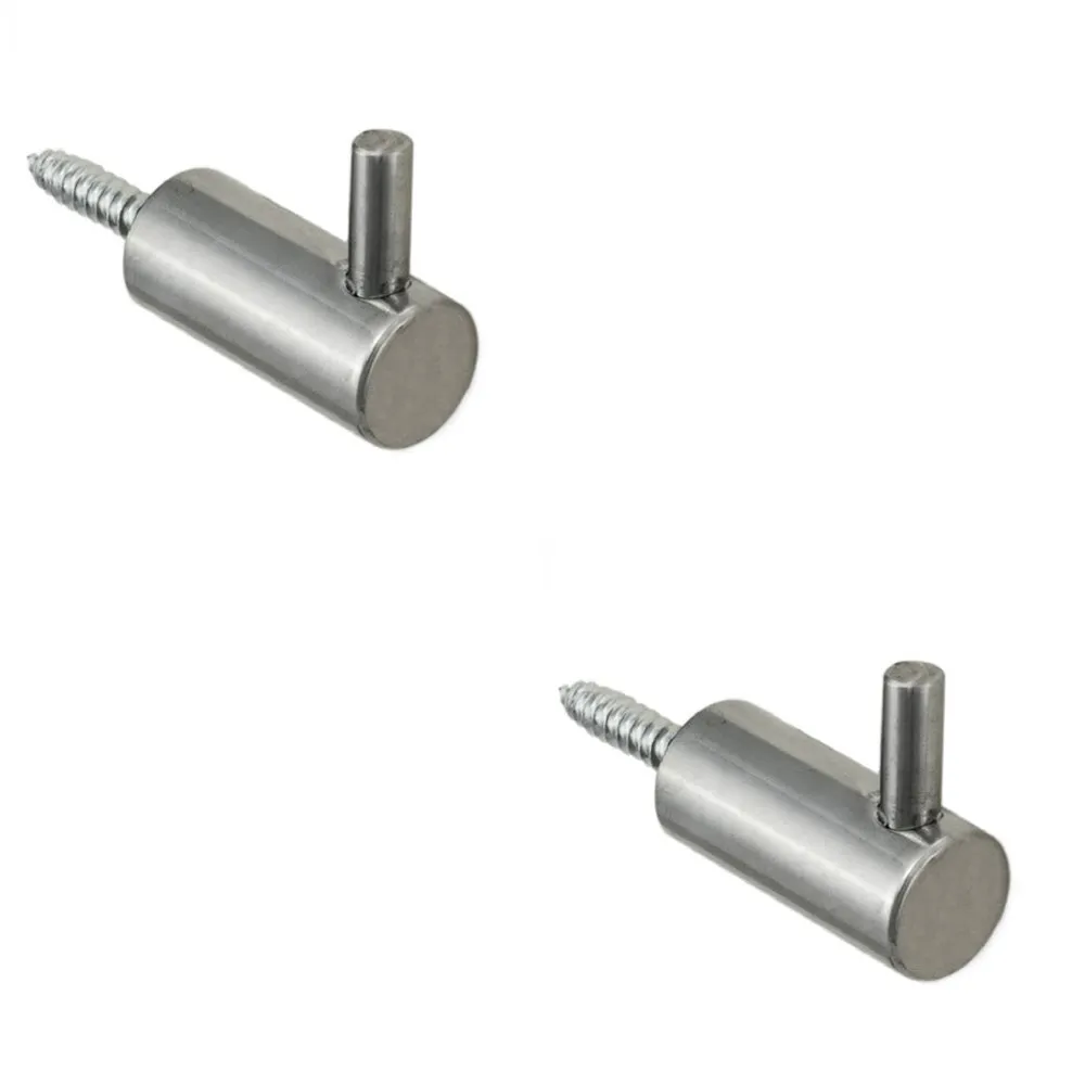 2 PACK - Coat Hook with Concealed Fixing 35mm Projection Bright Stainless Steel