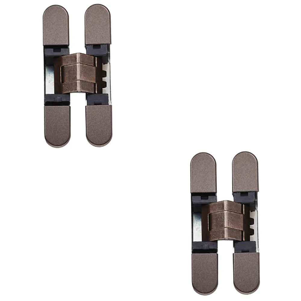 2 PACK - 3D Adjustable Concealed Cabinet Hinge - 180 Degree Opening Wardrobe MATT BRONZE
