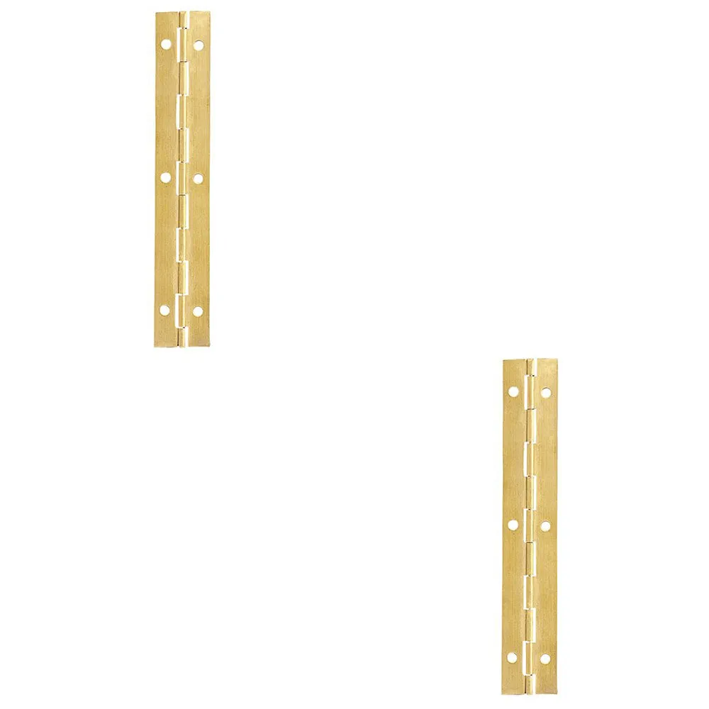2 PACK - 50 Pack Set38 x 1829mm Brass Piano Hinge - 1.8m Continous Long Hinges Internal Door