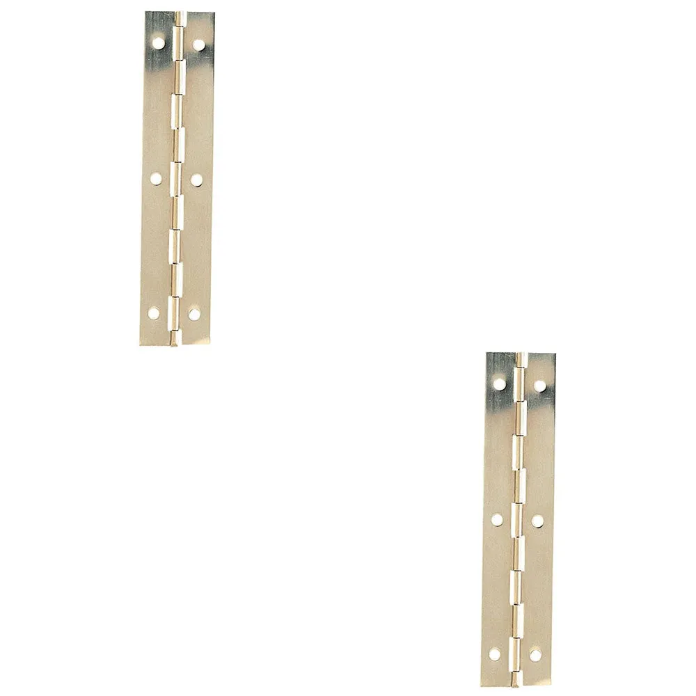2 PACK - 50 Pack Set25 x 1829mm Nickel Piano Hinge 1.8m Continous Long Hinges Internal Door