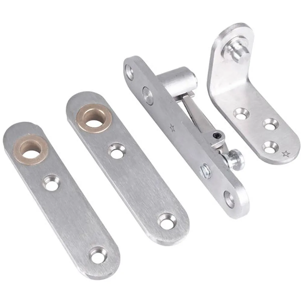 Standard Thrust Bearing Pivot Set Max Load 80kg Double Action Satin Steel RADIUS