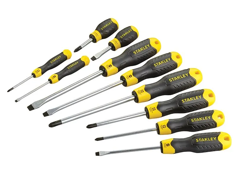 STANLEY 10-Piece Cushion Grip Screwdriver Set