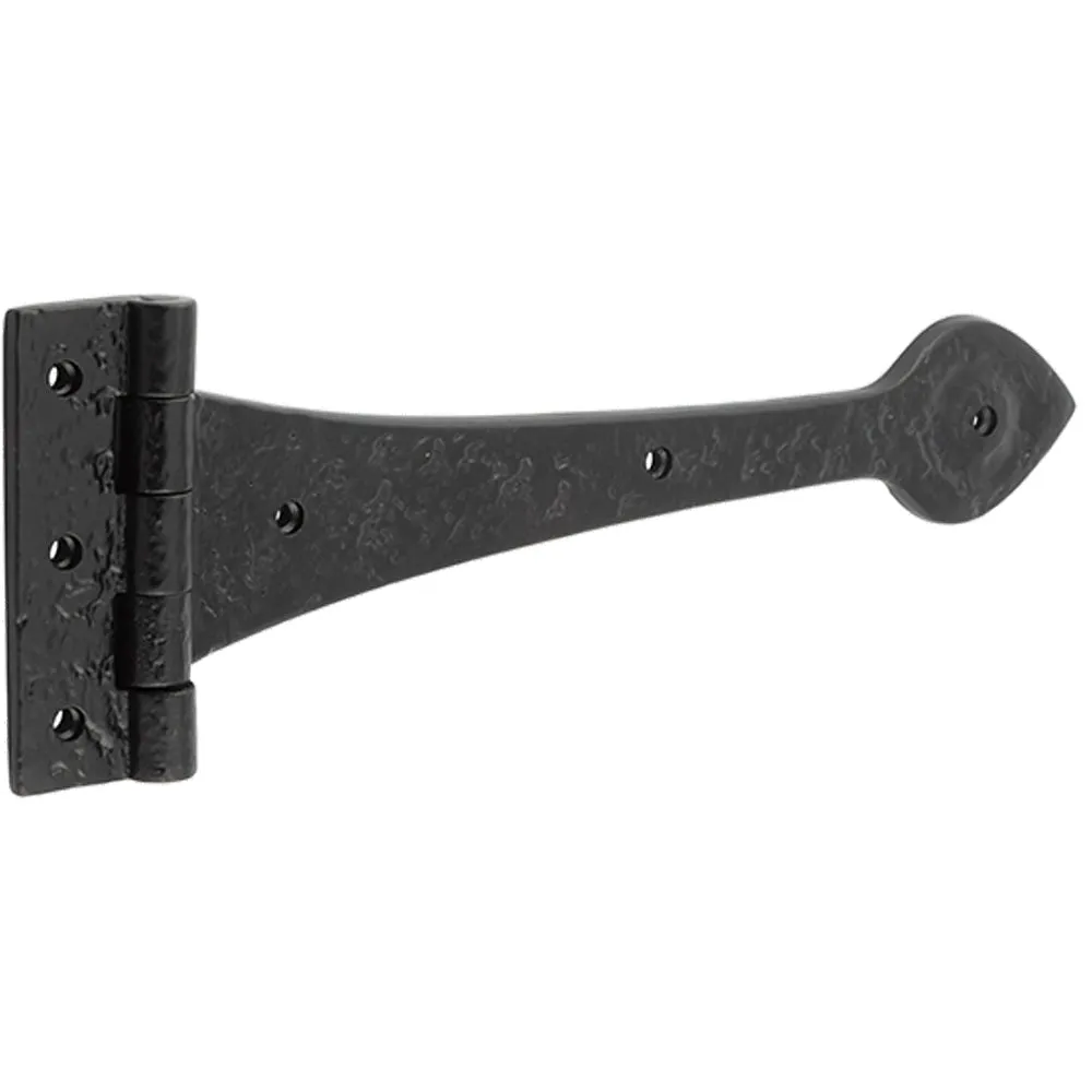 Premium Quality Antique Gate Hinge 315mm in Elegant Black Finish - Traditional Gate Door - Door Hinges
