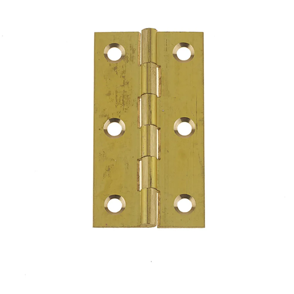 Premium Polished Brass Plain Butt Hinge 63x35x1.5mm for Durable Door Hardware - Door Hinges