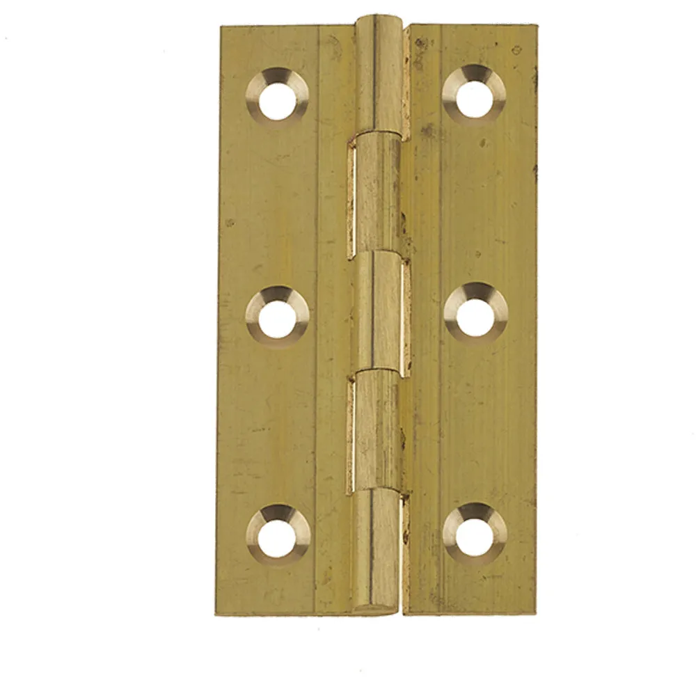 Premium Polished Brass Plain Butt Hinge 76x42x1.5mm for Durable Door Hardware - Door Hinges