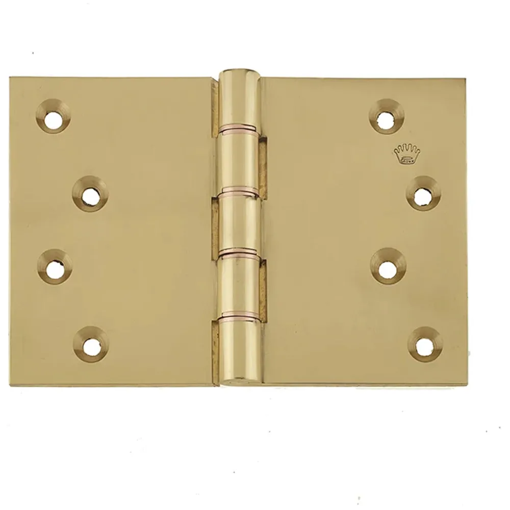 Premium Projection Hinge 102x151x3.5mm in Polished Brass Finish - Door Hinges