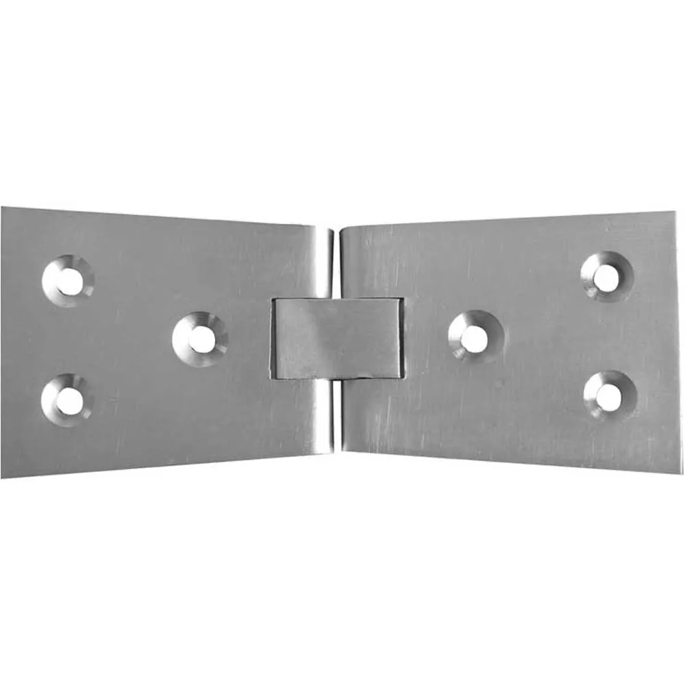 Satin Chrome Counter Flap Hinge 99x40x1mm for Durable Installations - Lift Up Bar Hatch