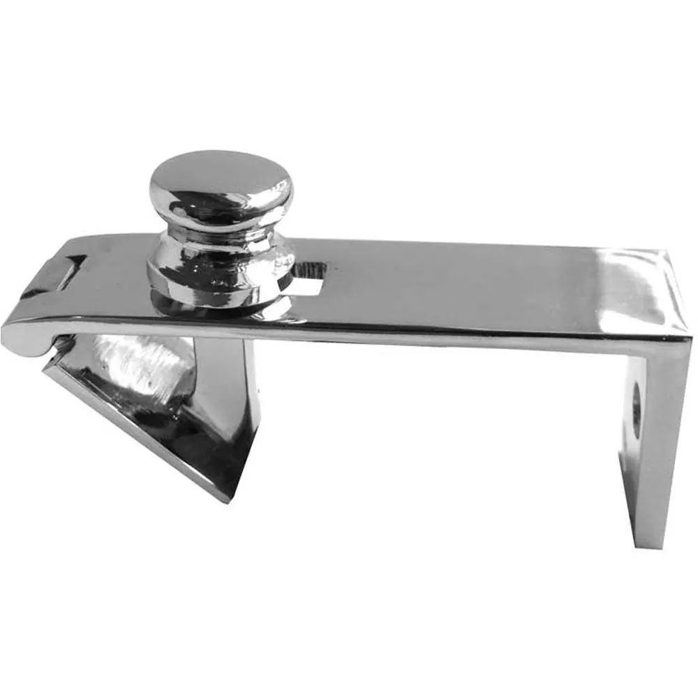 Premium Counter Flap Catch 80x38mm in Polished Chrome Finish - Lift Up Bar Hatch