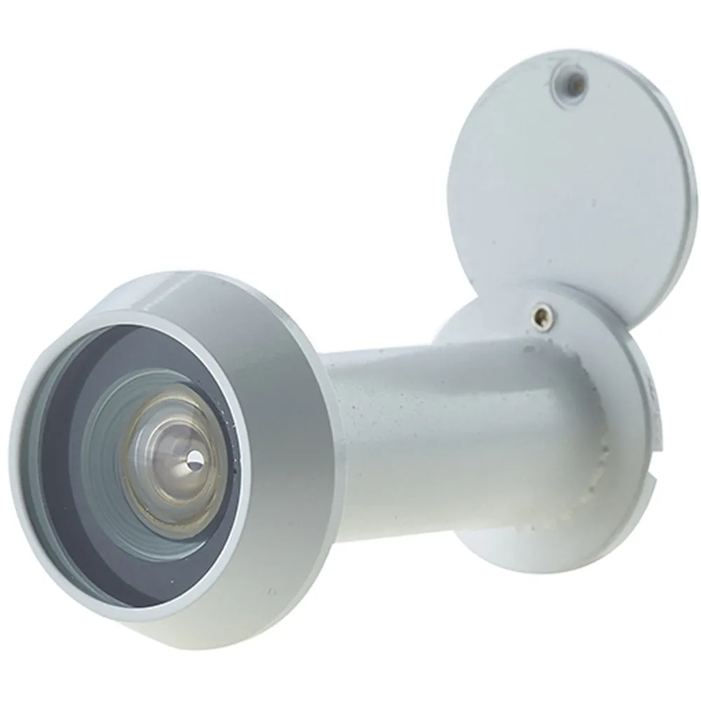180 Degree Door Viewers for 35-55mm Doors with Intumescent Feature in White Finish