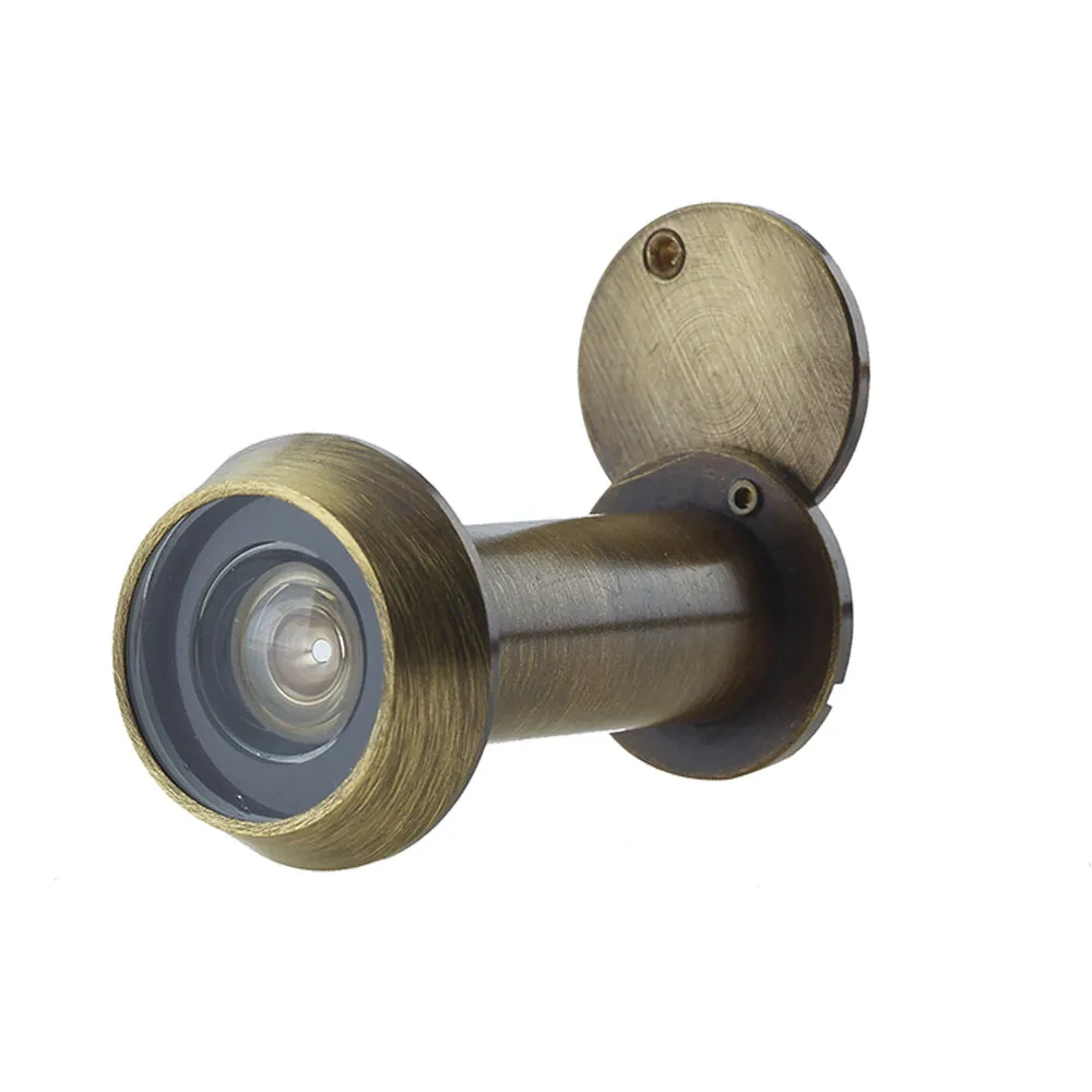 180 Degree Door Viewers for 50-70mm Doors with Intumescent Feature in Antique Brass Finish