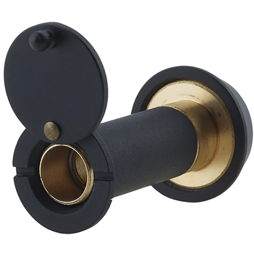 180 Degree Door Viewers for 50-70mm Doors with Intumescent Features - Black Finish