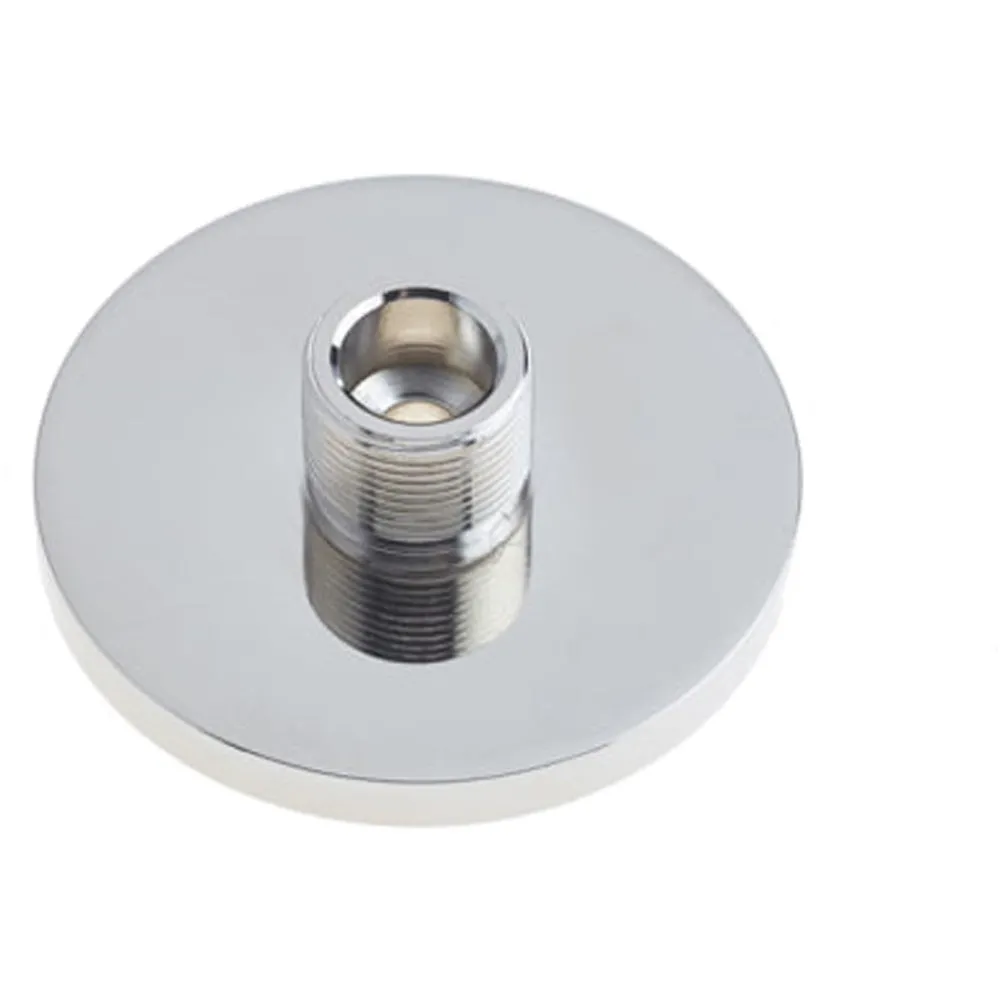 Wall Mounted Doorstops with Polished Nickel Finish - Durable Solid Brass Base - Solid Brass & Rubber Stopper