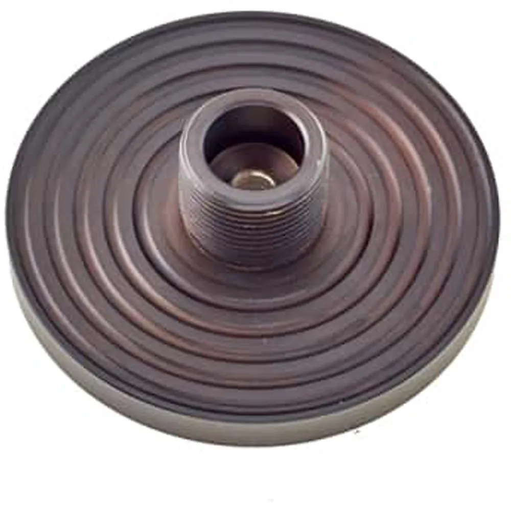 Stylish Reeded Bases for Wall-Mounted Doorstops in Dark Bronze Finish - Solid Brass & Rubber Stopper