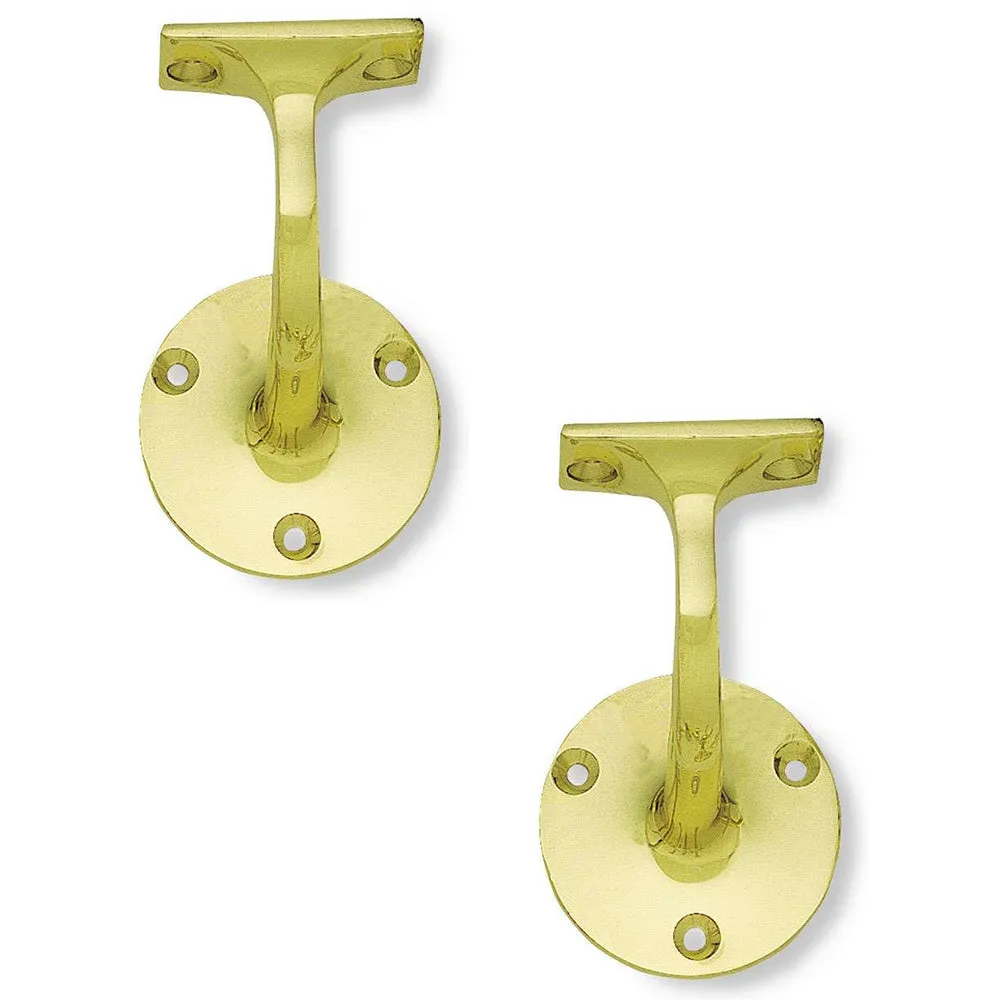 2 PACK Durable 75mm PB Light Handrail Bracket for Secure Installation - Stair Bannister Holder