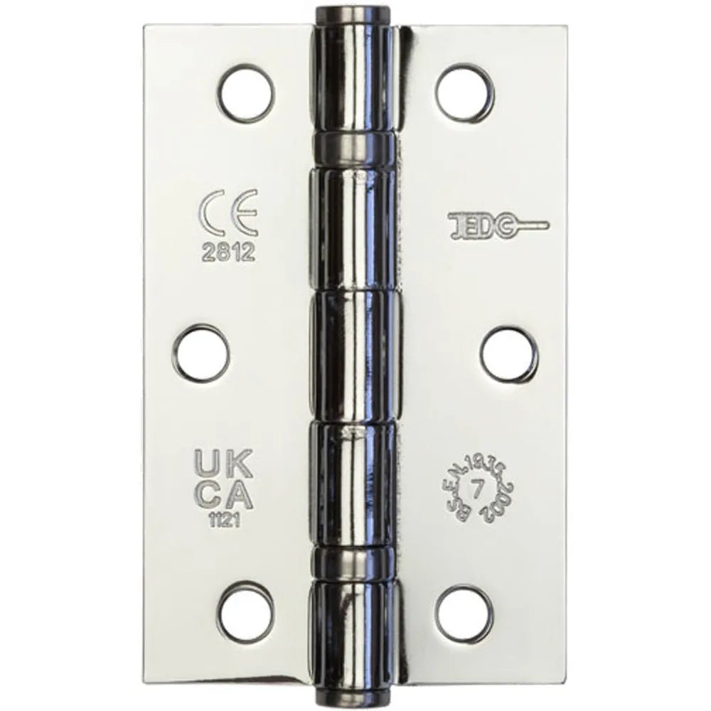 Premium Steel Ball Bearing Hinge 89x58mm Polished Chrome for Smooth Operation - Door Hinges